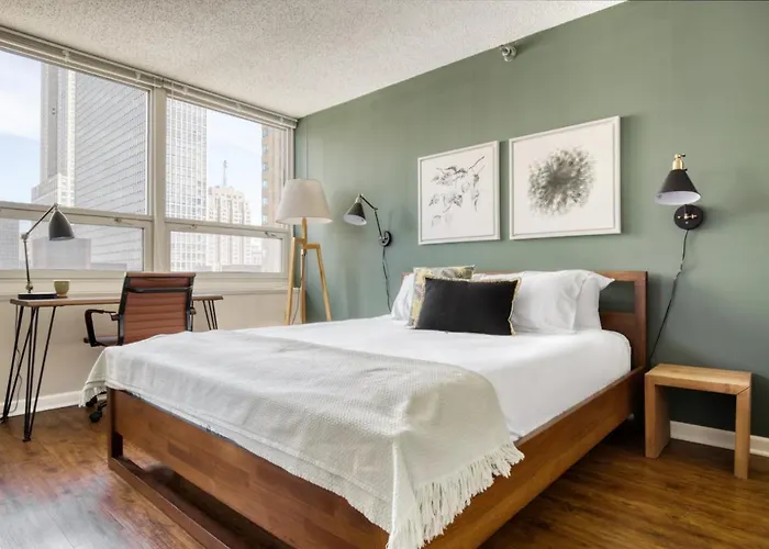 River N 1br W Gym Wd Nr Magnificent Mile Chi-54 Apartment Chicago